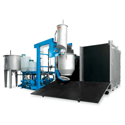 Linea di produzione di blocchi di schiuma morbida in PUR - BLOCFOAMAT - Hennecke GROUP - in discontinuo