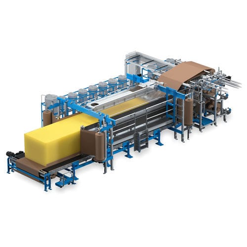 Linea di produzione di blocchi di schiuma morbida in PUR - JFLEX evo - Hennecke GROUP - in continuo / in discontinuo