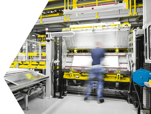 Linea di produzione di pannelli di isolamento - KTT - Hennecke GROUP - automatizzata