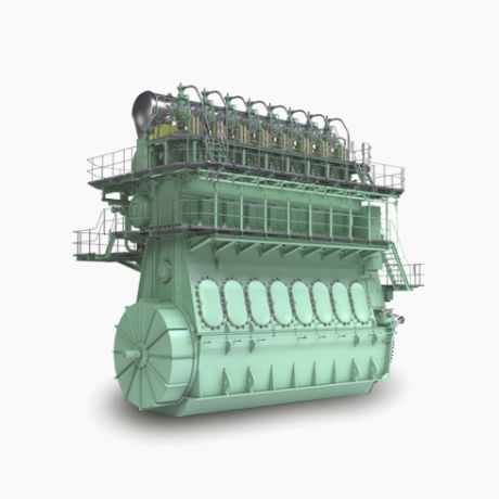 Motore a gas - ME-GIE - Hyundai Heavy Industries-Marine Engine - marino / ad alto rendimento / 2 tempi