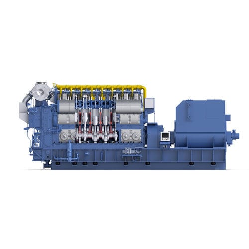 Motore termico bicombustibile - H35DF series - Hyundai Heavy Industries-Marine Engine - diesel / a gas / multicilindro