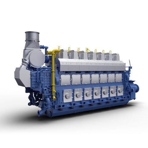 Motore termico bicombustibile - H54DF series - Hyundai Heavy Industries-Marine Engine - diesel / a gas / multicilindro