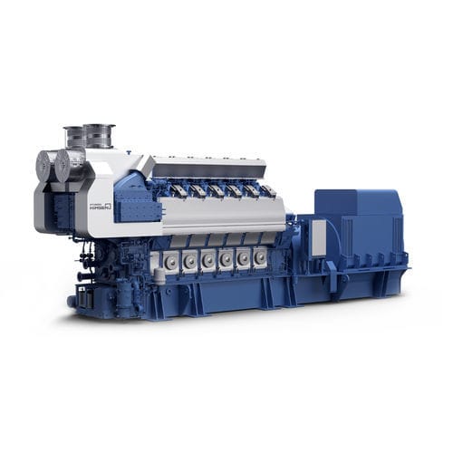Motore diesel - H32C series - Hyundai Heavy Industries-Marine Engine - multicilindro / per gruppo elettrogeno / marino