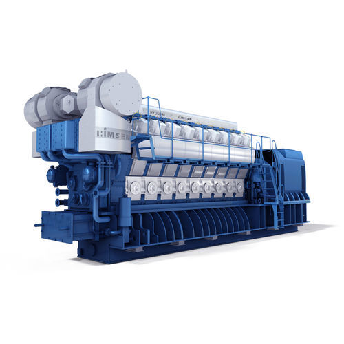 Motore termico bicombustibile - H35DFV series - Hyundai Heavy Industries-Marine Engine - diesel / a gas / multicilindro