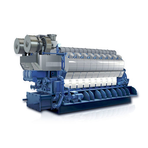 Motore diesel - H25/33 series - Hyundai Heavy Industries-Marine Engine - a benzina / multicilindro / per gruppo elettrogeno
