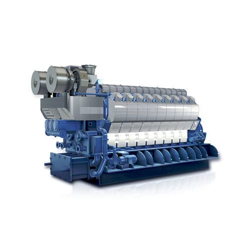 Motore diesel - H25/33V series - Hyundai Heavy Industries-Marine Engine - a benzina / multicilindro / per gruppo elettrogeno