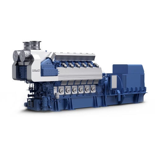 Motore diesel - H32CV series - Hyundai Heavy Industries-Marine Engine - a benzina / multicilindro / per gruppo elettrogeno