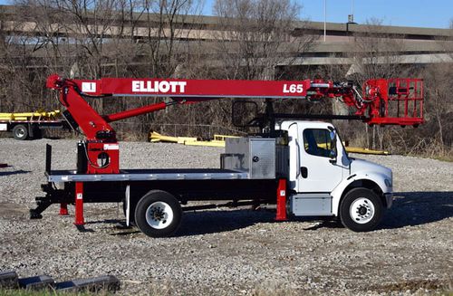 Piattaforma telescopica montata su camion - L65R HIREACH - Elliott Equipment Company - idraulica