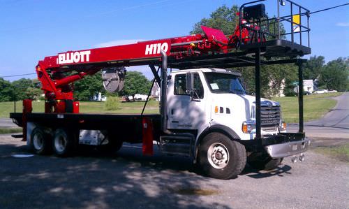 Piattaforma telescopica montata su camion - max. 6 350 kg, 33.5 m | H110R - Elliott Equipment Company - idraulica