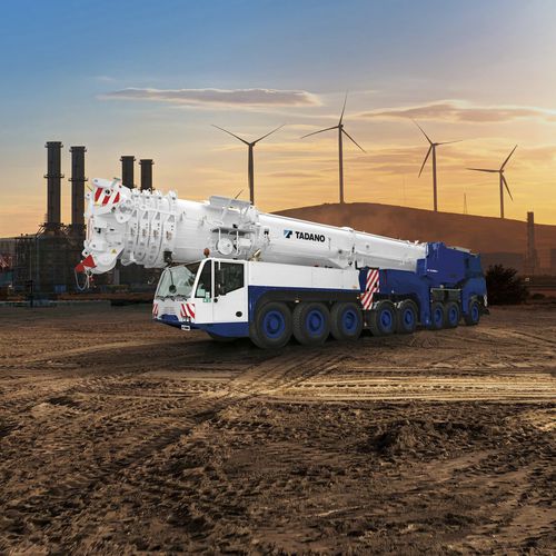 Gru montata su camion - AC 8.500-1 - TADANO FAUN - con braccio impennabile / fuoristrada / di sollevamento