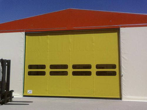 Porta autoriparante - DYNAMICROLL® - B.M.P. srl - ad avvolgimento / in PVC / industriale
