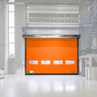Porta ad avvolgimento - B.M.P. srl - a spirale / in PVC / per interno