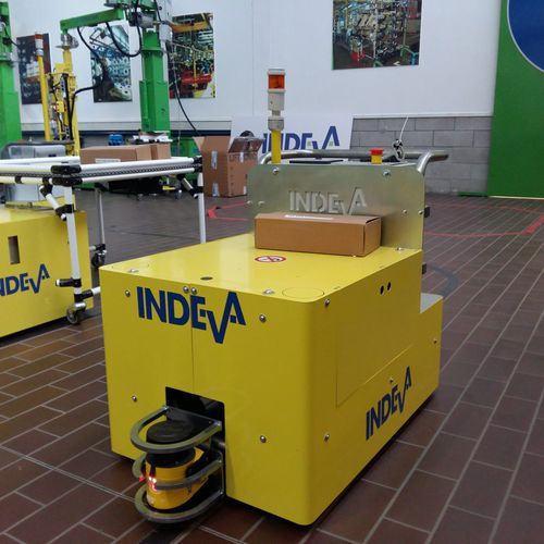 Veicolo a guida automatica per movimentazione - Scaglia Indeva - per magazzino / elettrico