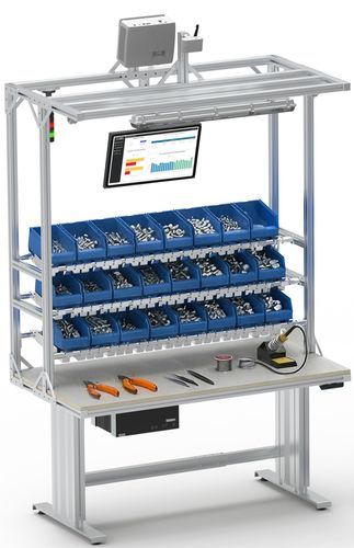 Postazione di lavoro per assemblaggio - Scaglia Indeva - ergonomica / modulare / mobile
