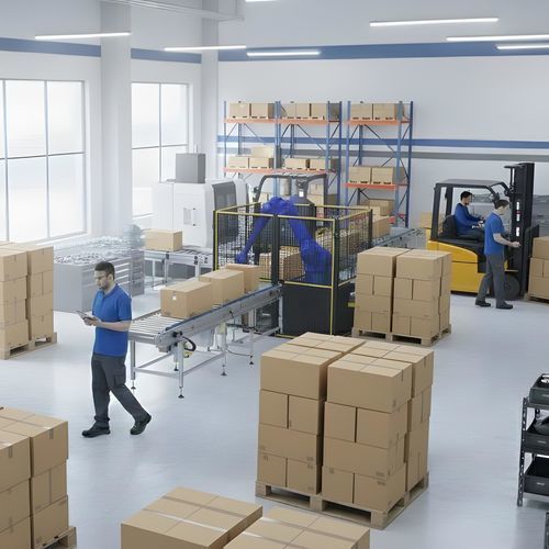Cella robotizzata di carico - HeavyCUBE Load Serving Island - Scaglia Indeva - di depallettizzazione / pick and place / per centro di lavorazione