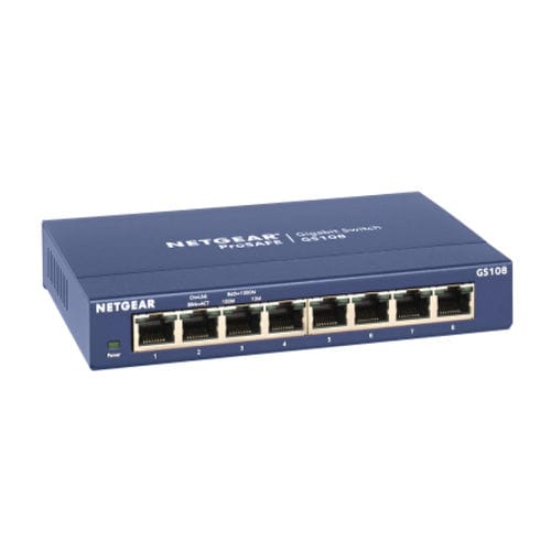 Switch Ethernet non gestibile - GS108 - NETGEAR - 8 porte / Ethernet gigabit / per ufficio
