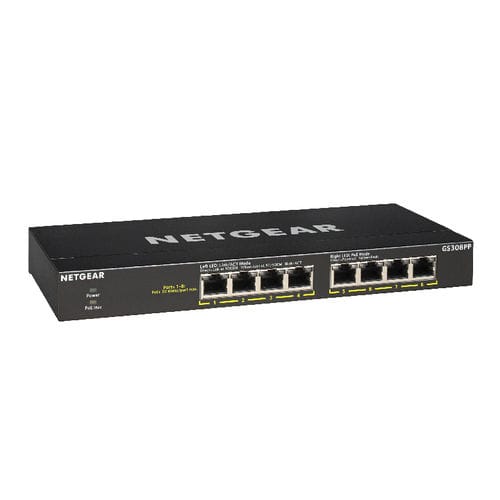 Switch Ethernet non gestibile - GS308PP - NETGEAR - 8 porte / Ethernet gigabit / per ufficio