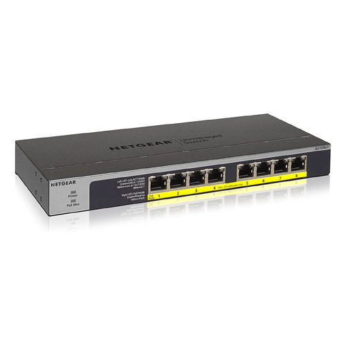 Switch Ethernet non gestibile - GS108LP - NETGEAR - 8 porte / Ethernet gigabit / montato su rack