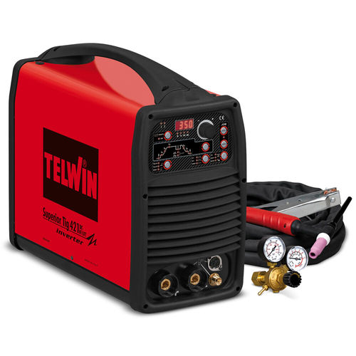Macchina saldatrice TIG - SUPERIOR TIG 421 DC + ACC - TELWIN - ad arco / ad impulso / MMA