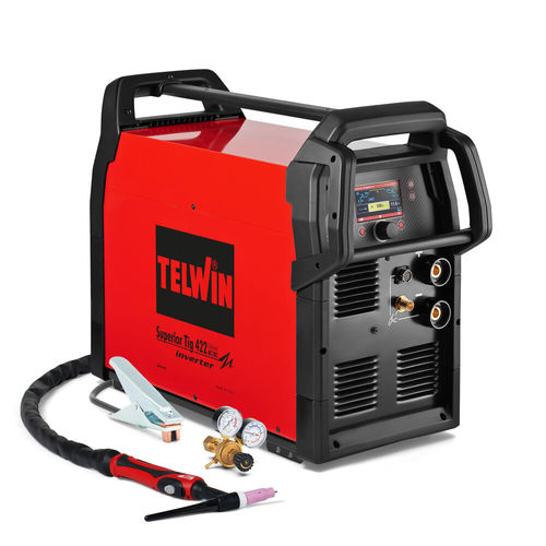 Macchina saldatrice TIG - SUPERIOR TIG 422 WAVE AC/DC + ACC - TELWIN - ad arco / ad impulso / MMA