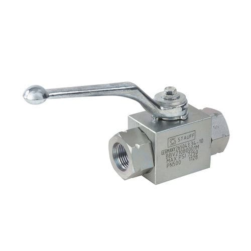Valvola a sfera - BBV-2-C308M-0001-M - STAUFF - idraulica / di controllo / con raccordo a flangia SAE