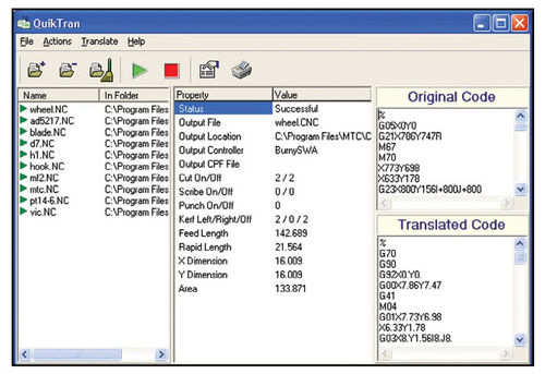 Software di programmazione - QuikTran - MTC Software