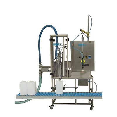 Riempitrice semiautomatica - AST5000 - GEPAS mbH - per bottiglie / per barattoli e vasetti / per cartucce