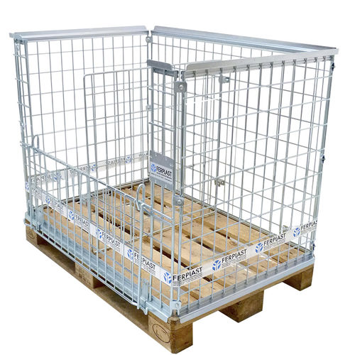 Cassa-pallet in metallo - P8 - Ferplast - in filo metallico / di stoccaggio / da trasporto