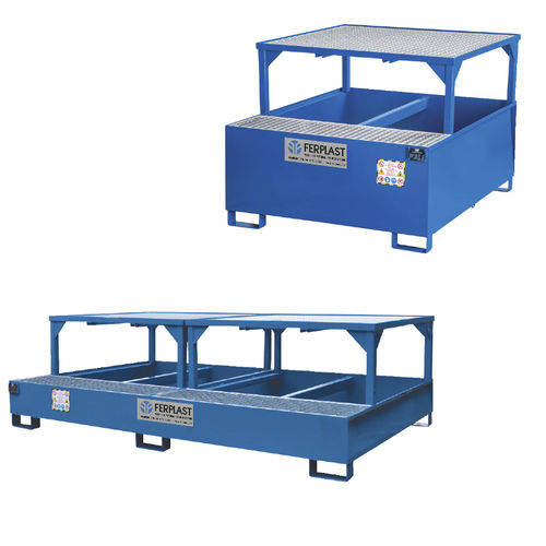 Vasca di raccolta per contenitore IBC - FPB826C - Ferplast - in acciaio / in acciaio verniciato / con griglia zincata
