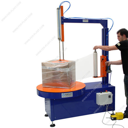 Avvolgitrice fasciapallet a tavola rotante - FP BOX - Ferplast - semiautomatica / per cartoni / con rulli