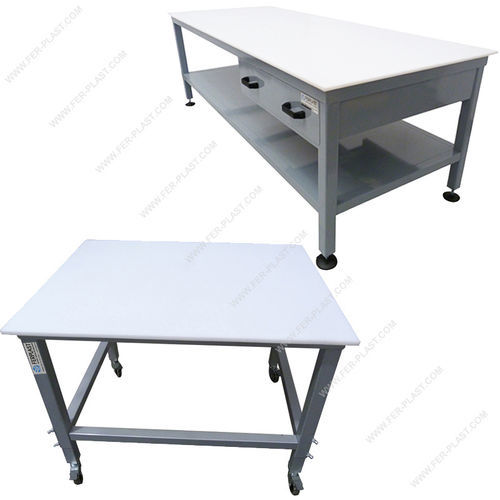 Banco da lavoro in acciaio inossidabile - P series - Ferplast - per assemblaggio / a cassetti