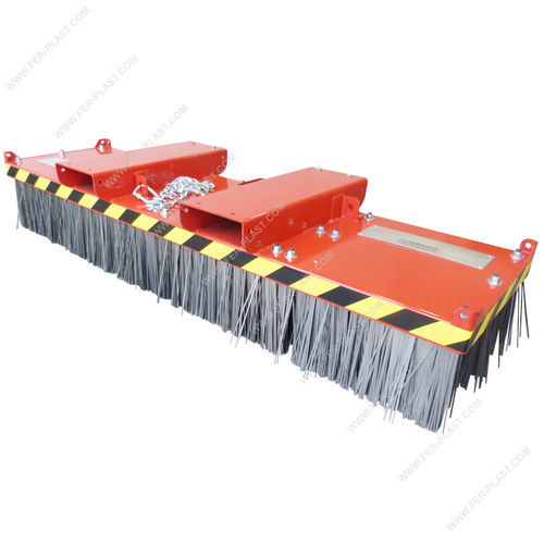 Spazzatrice per carrello elevatore - FPB-UN series - Ferplast - elettrica / per rifiuti / con tre spazzole