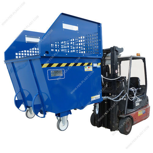 Benna per rifiuti per carta - FPB series - Ferplast - con ruote / idraulico / elevabile