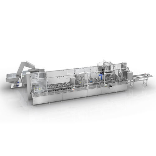 Macchina di riempimento e tappatura per bottiglie in plastica - LINOLINE - OPTIMA packaging group GmbH - per cartucce