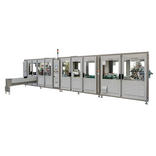 Macchina per imballaggio automatica - HS1 OS1 - OPTIMA packaging group GmbH - in linea / compatta / per prodotti igienici