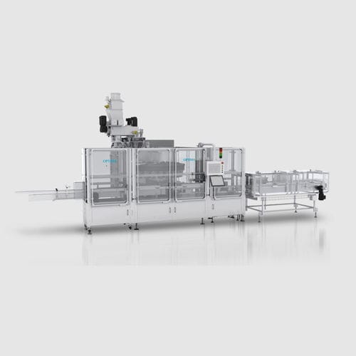 Riempitrice automatica - FS - OPTIMA packaging group GmbH - per lattine / per cartoni / per barattoli e vasetti