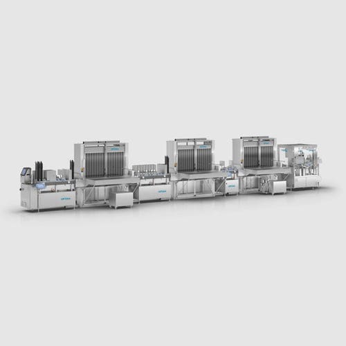Linea di produzione di test ELISA - ImmuCoat - OPTIMA packaging group GmbH - automatica / modulare
