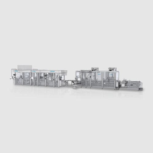 Linea di imballaggio per prodotti cosmetici - OPTIMA packaging group GmbH - robotizzata