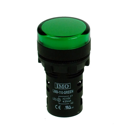 Indicatore luminoso permanente - LMB-12-GREEN  - IMO Precision Controls Limited - LED / a incandescenza / IEC
