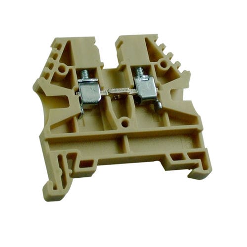 Morsetto componibile con connessione a vite - ER2.5BEIGE - IMO Precision Controls Limited - su guida DIN / beige / 2 poli