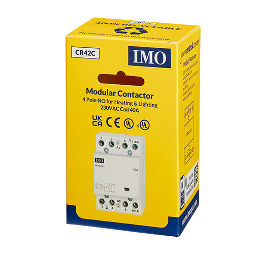 Contattore di illuminazione - CR42C - IMO Precision Controls Limited - elettromagnetico / AC / 4 poli
