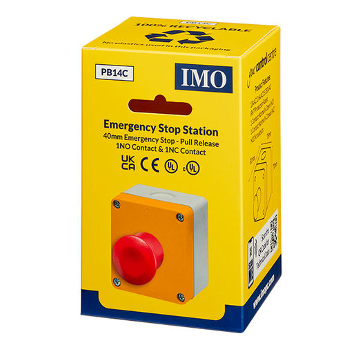 Pulsantiera di arresto di emergenza - PB14C - IMO Precision Controls Limited - con 1 pulsante / IP67