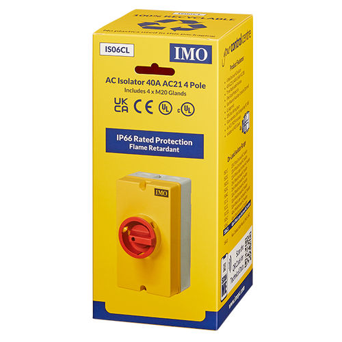 Sezionatore manuale - IS06CL - IMO Precision Controls Limited - a bassa tensione / 4 poli / AC
