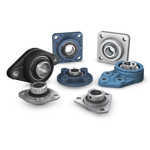 Bronzina con flangia - F series - SKF - con cuscinetto a sfere / in ghisa / in acciaio inox