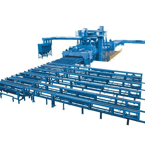 Linea di pretrattamento di superficie a camera - XQ69  - Shandong Kaitai Shot Blasting Machinery Share Co., - automatica