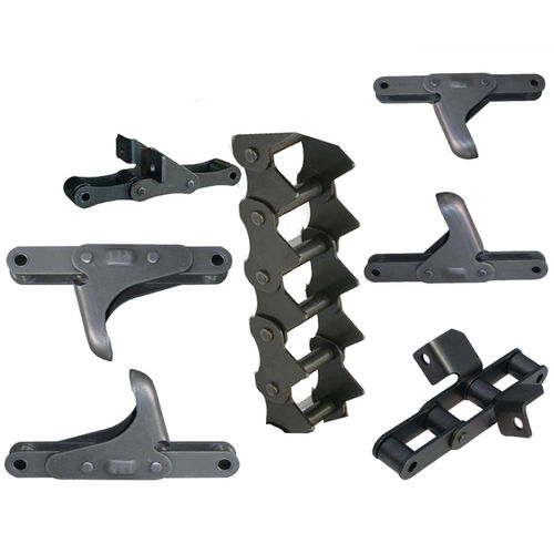 Catena di acciaio - C/S Type Steel (1,2,3,4) - HANGZHOU CHINABASE MACHINERY CO., LTD. - a rulli / con attacchi / agricola