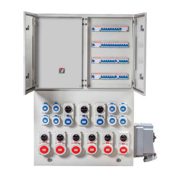 Scatola elettrica attrezzata - COM/BMP series - IDE ELECTRIC, S.L. - portatile / in acciaio / IP65