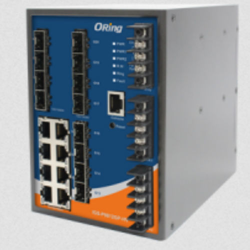 Switch Ethernet gestibile - IGS-P9812GP series - Oring Industrial Networking Corp. - 20 porte / gigabit / ridondante
