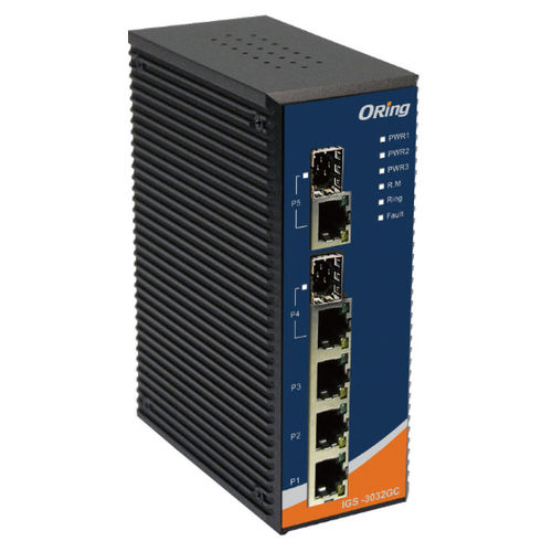 Switch Ethernet gestibile - IGS-3032GC - Oring Industrial Networking Corp. - 8 porte / 10/100BaseT(X) / di livello 2