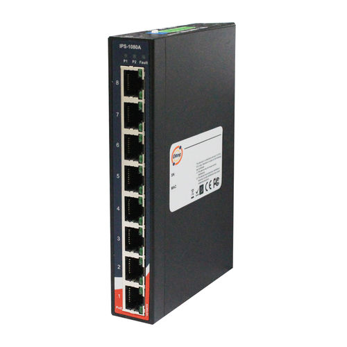Switch Ethernet non gestibile - IPS-1080A - Oring Industrial Networking Corp. - 8 porte / 10/100BaseT(X) / su guida DIN